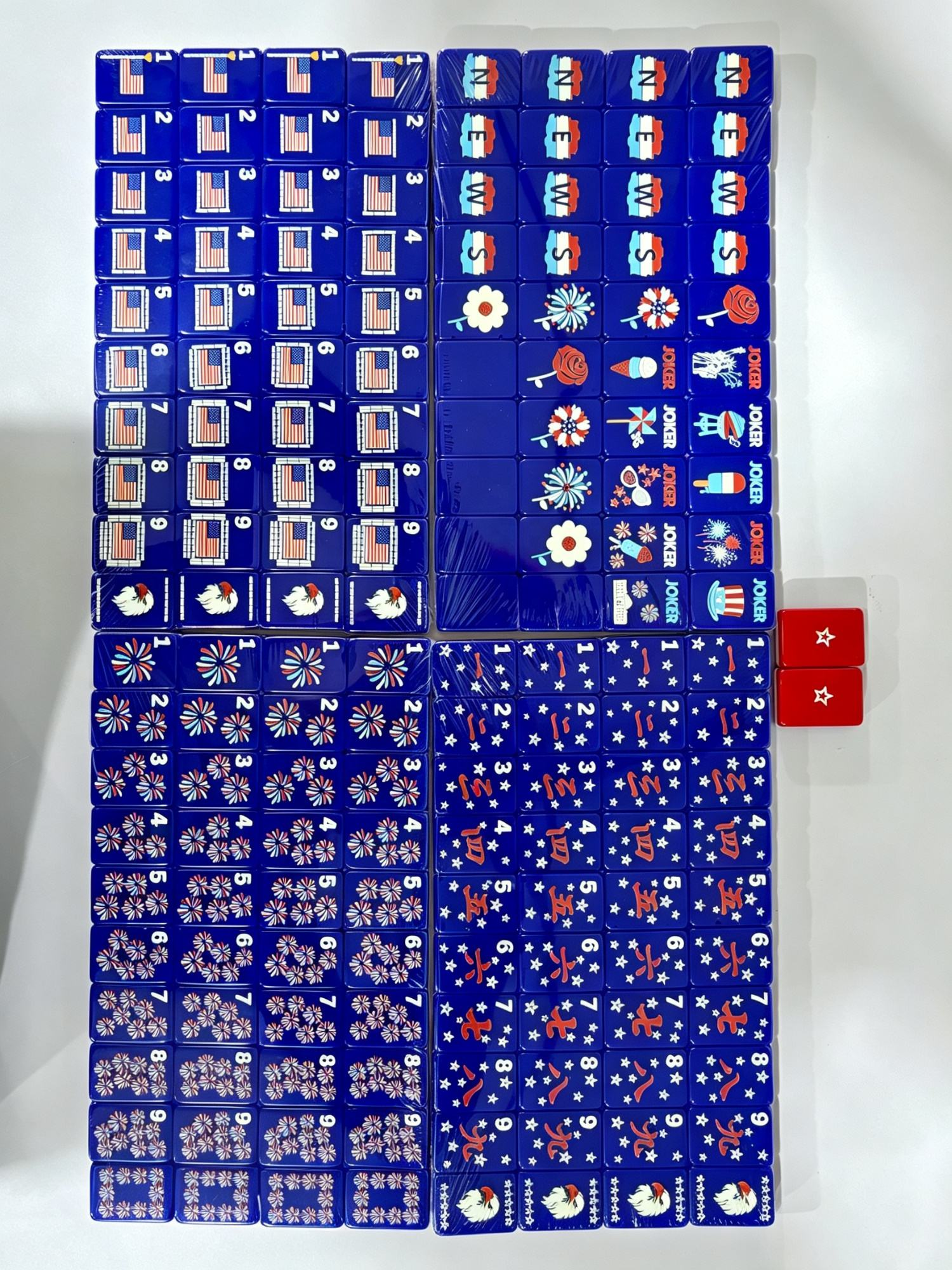 Party in the USA American Mahjong Tile set