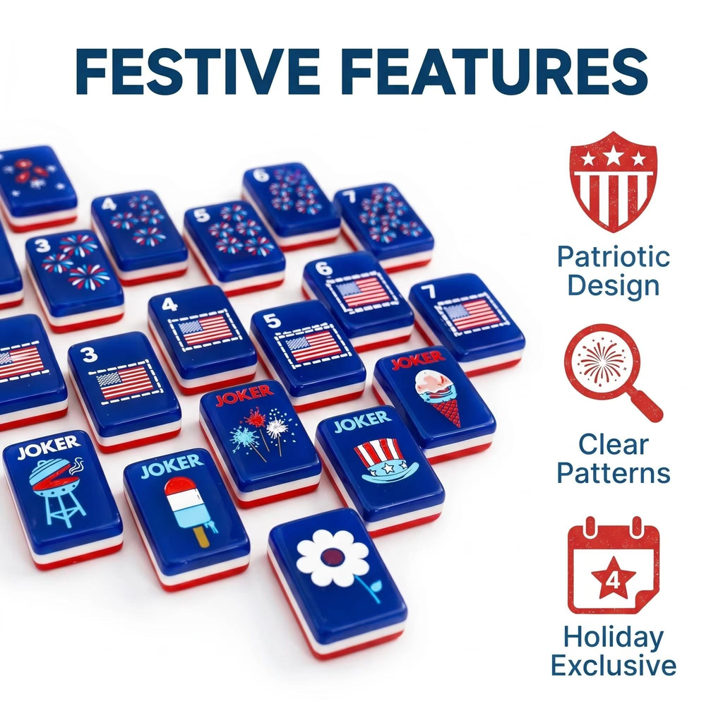 Party in the USA American Mahjong Tile set