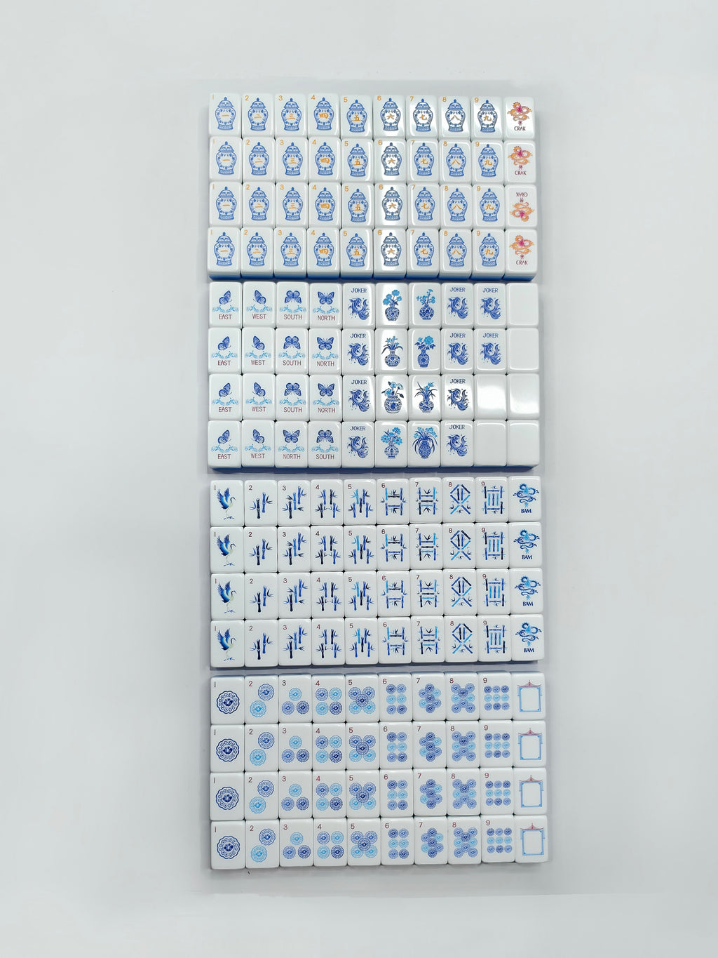 Shiny Chinoiserie American Mahjong Tiles