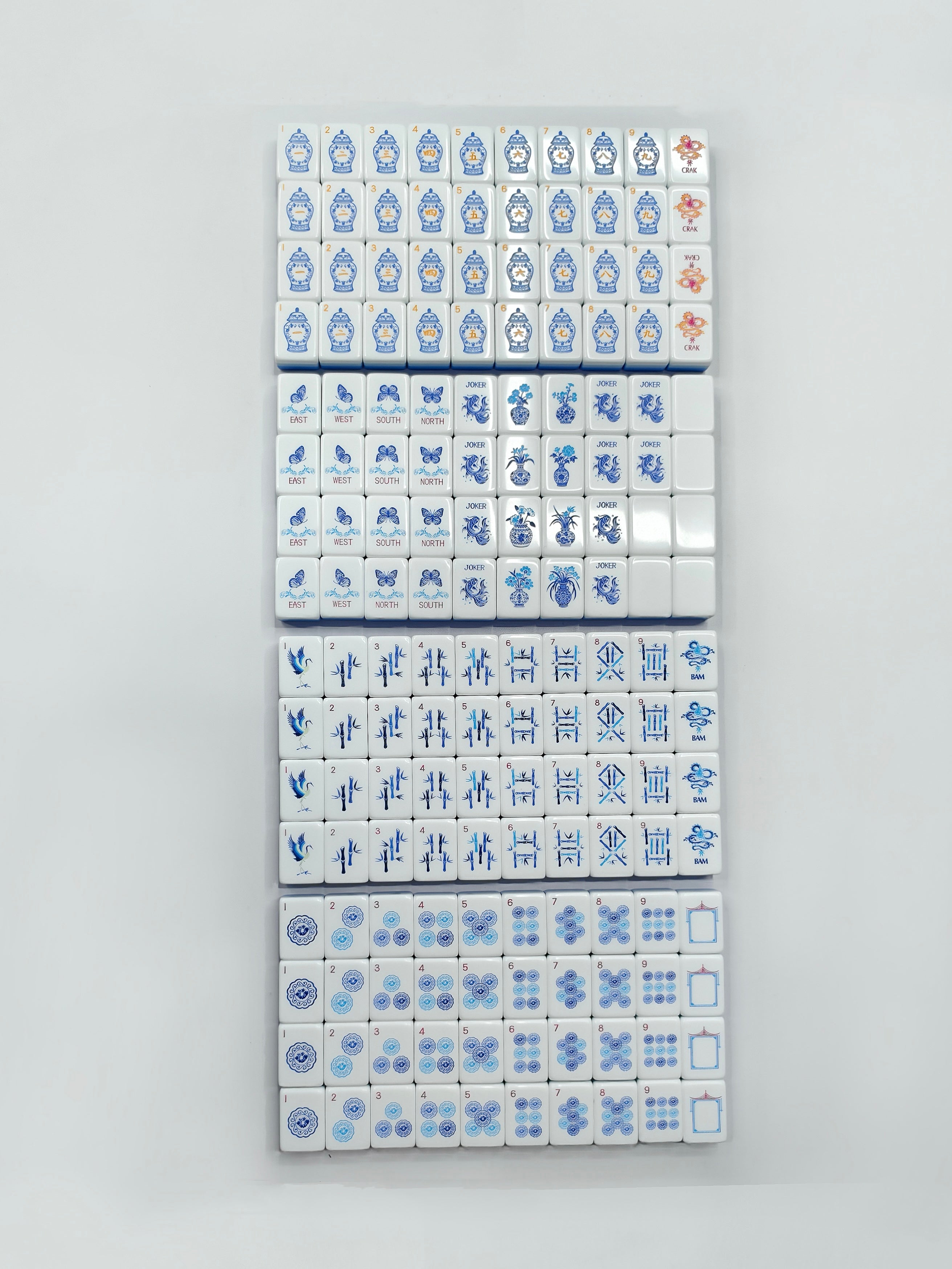 Shiny Chinoiserie American Mahjong Tiles