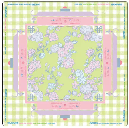 Cherry Blossom Check Mahjong Table Mat