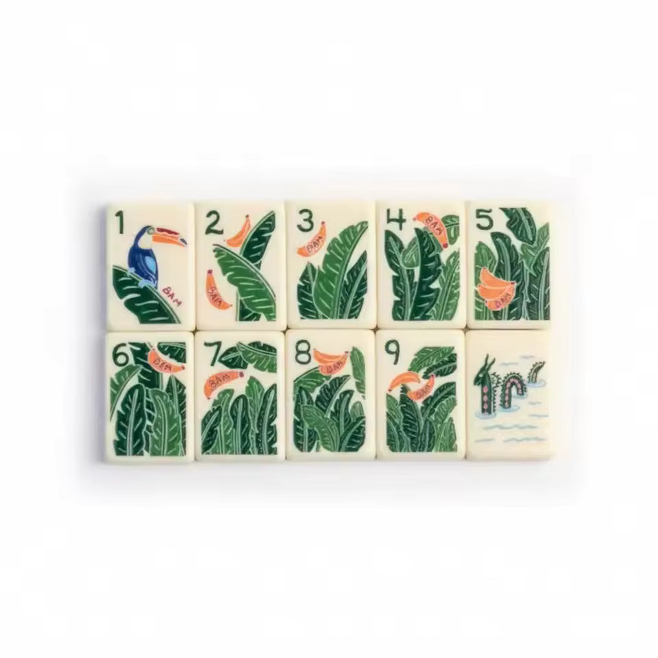 Fruit and Flowers American Mahjong Tile Set