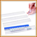 Set of 4 Clear Acrylic Mahjong Racks with Pushers