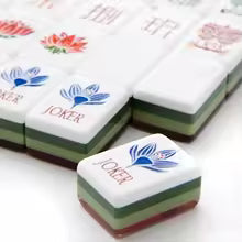 Burl Wood Pattern American Mahjong Tile Set