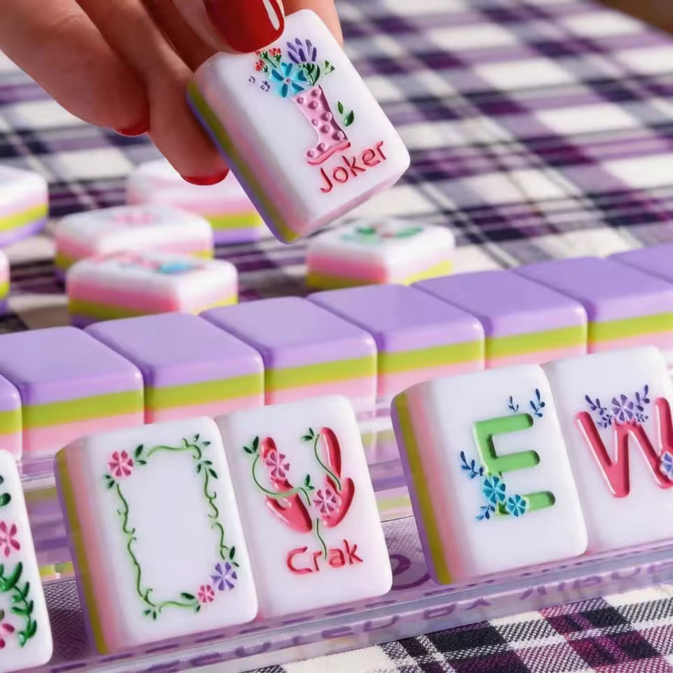 Flower Power American Mahjong Tile Set