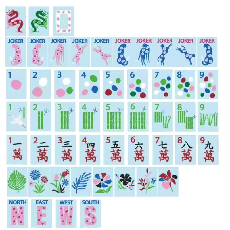 Dot to Dot  American Mahjong Tiles