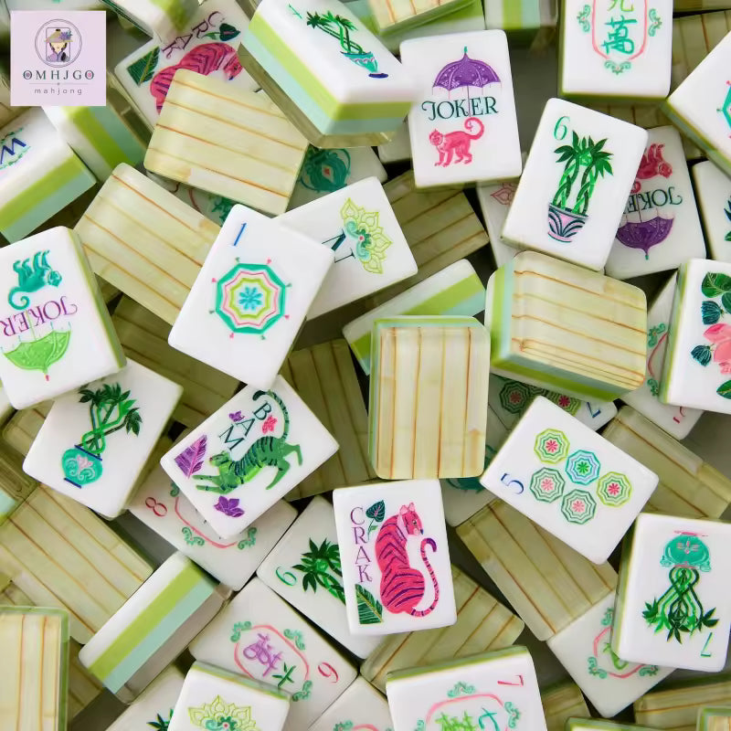 Bamboo Pattern American Mahjong Set