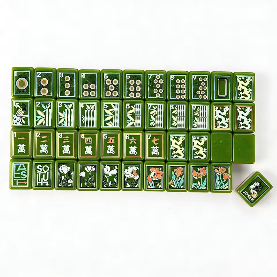 Modern Art Deco American Mahjong Tile Set