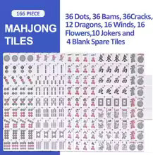 Complete American Mahjong Set-  Blue and White