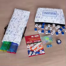 Complete American Mahjong Set-  Blue and White