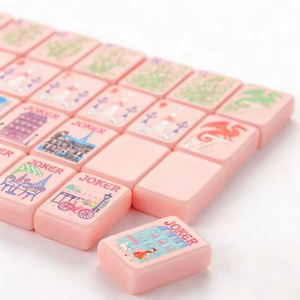 Pink in Paris American Mahjong Tile Set