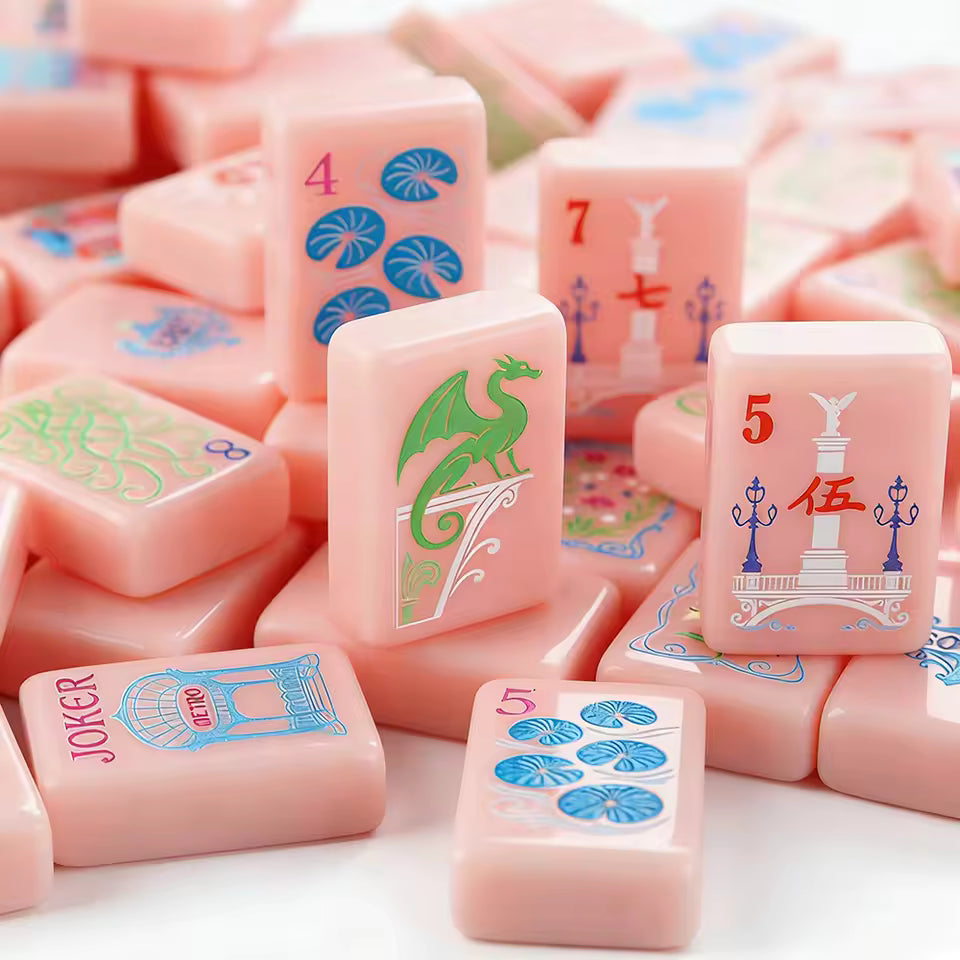 Pink in Paris American Mahjong Tile Set