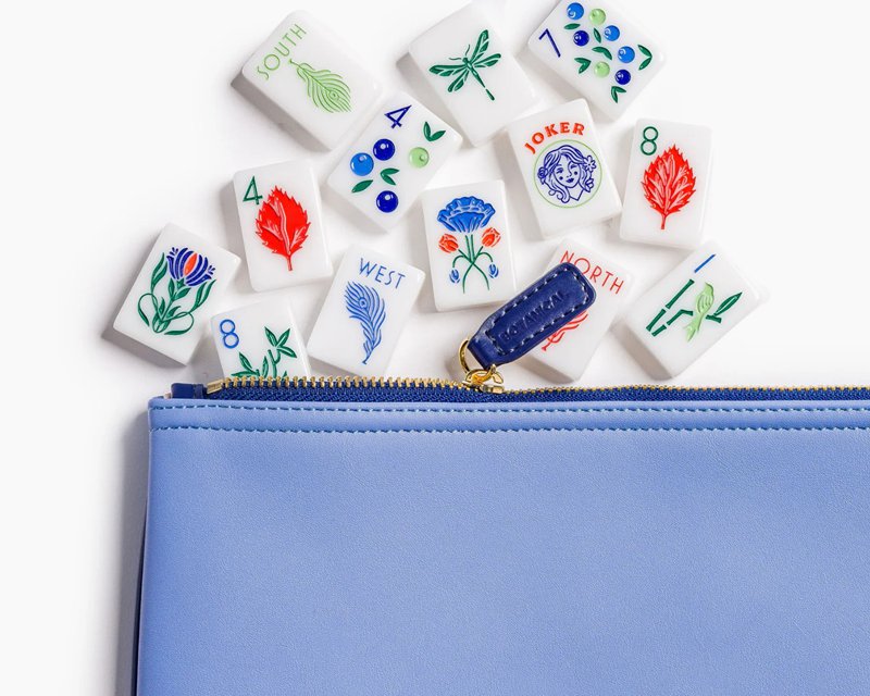 Airy Blueberry American Mahjong TIle Set