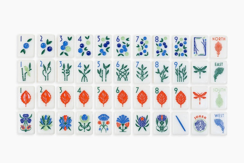 Airy Blueberry American Mahjong TIle Set
