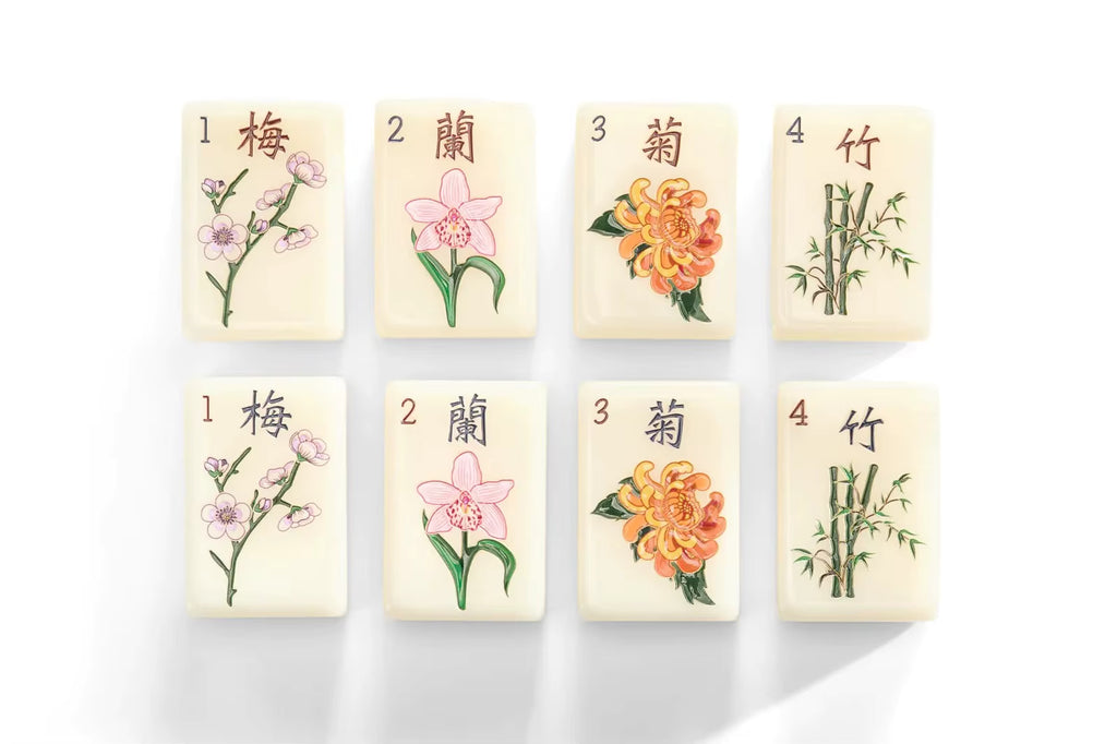 XL Asian Garden American Mahjong Tiles
