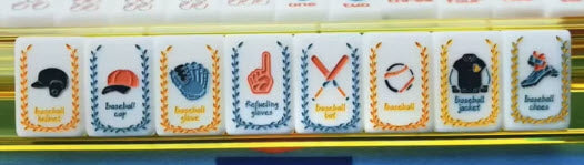 Take Me Out to the Ball Game American Mahjong Tiles