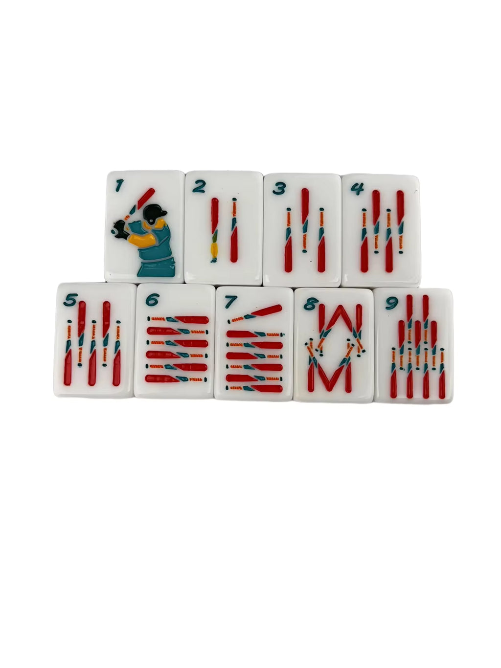 Take Me Out to the Ball Game American Mahjong Tiles