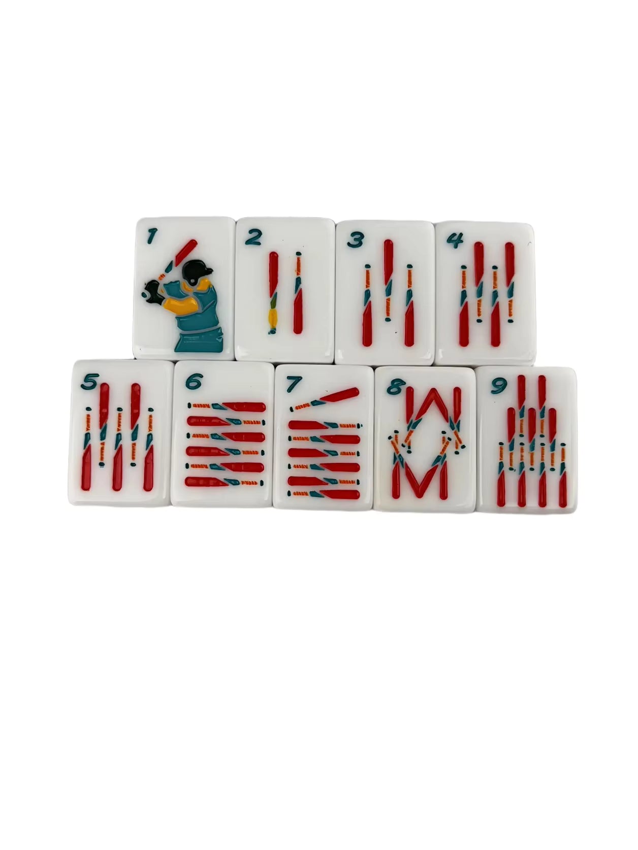 Take Me Out to the Ball Game American Mahjong Tiles