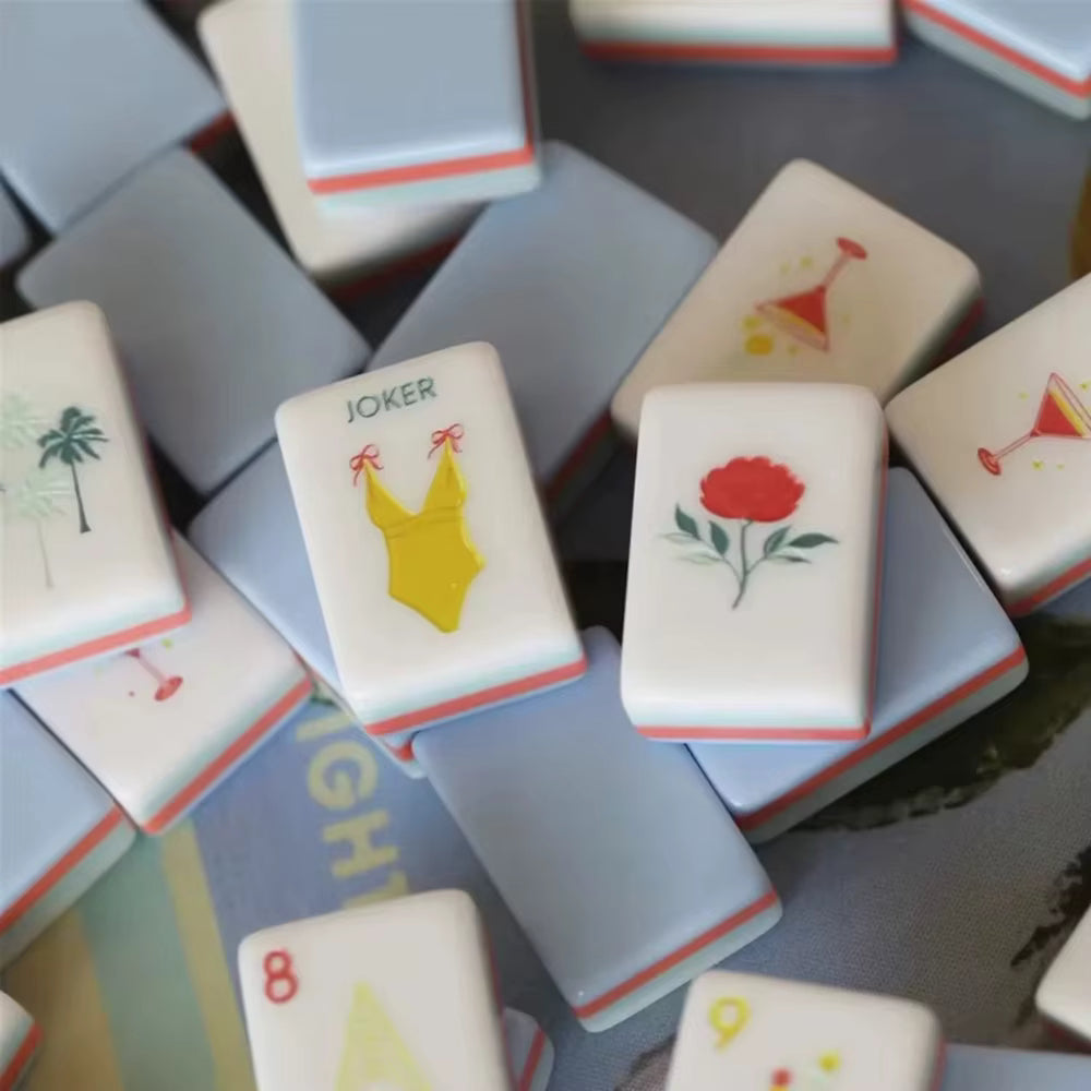 Beach Day American Mahjong Tile Set