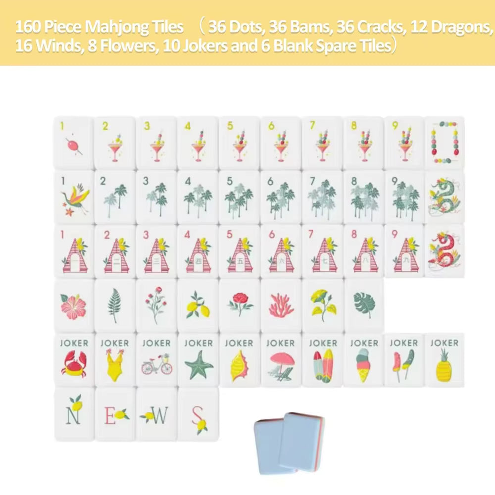 Beach Day American Mahjong Tile Set