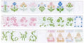 Pure White Pretty American Mahjong Tiles