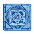 Blue Mosaic Mahjong Table Mat