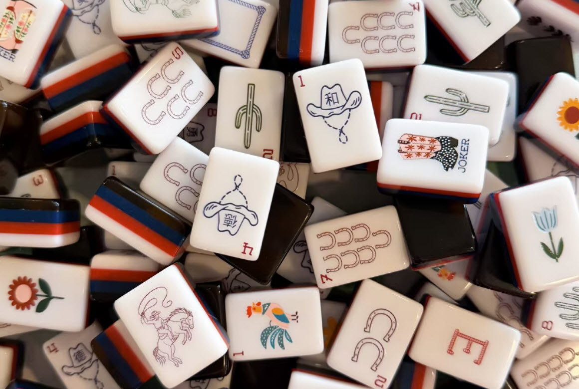 Boot Scootin' Mahjong Tiles