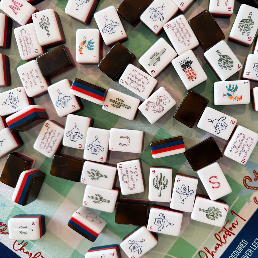 Boot Scootin' Mahjong Tiles