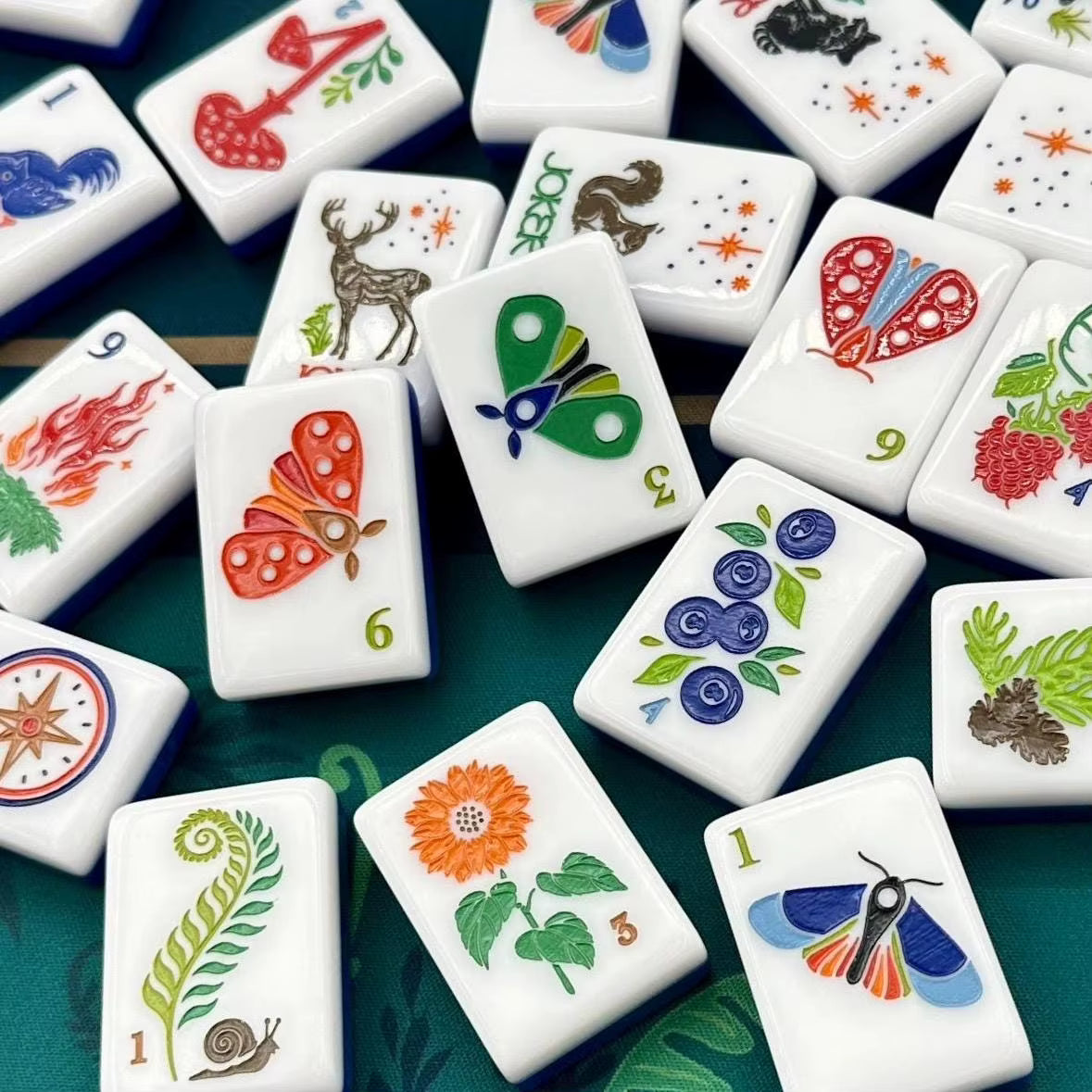 Let's Go Camping American Mahjong Tiles