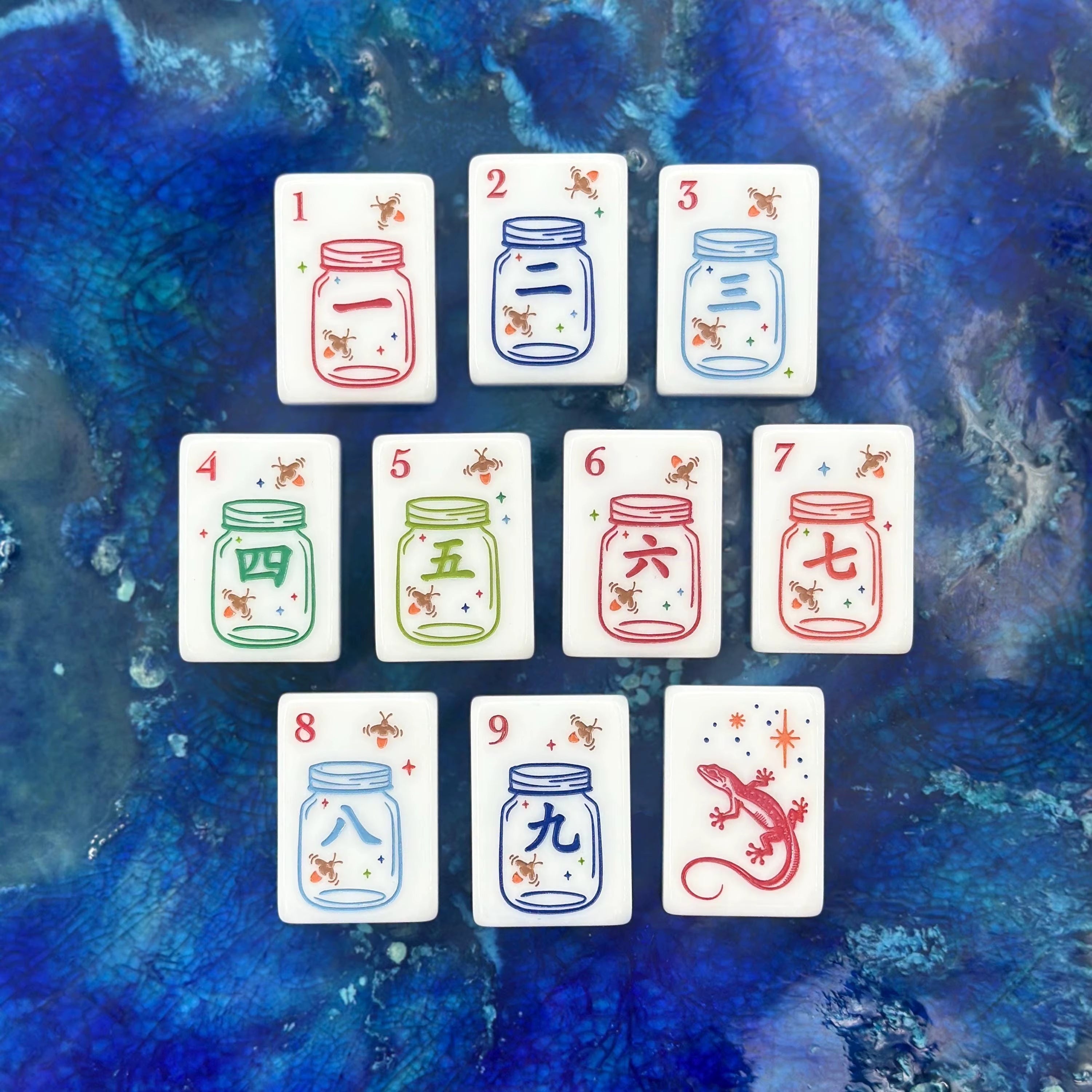 Let's Go Camping American Mahjong Tiles