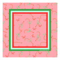 Candy Cane Mahjong Table Mat