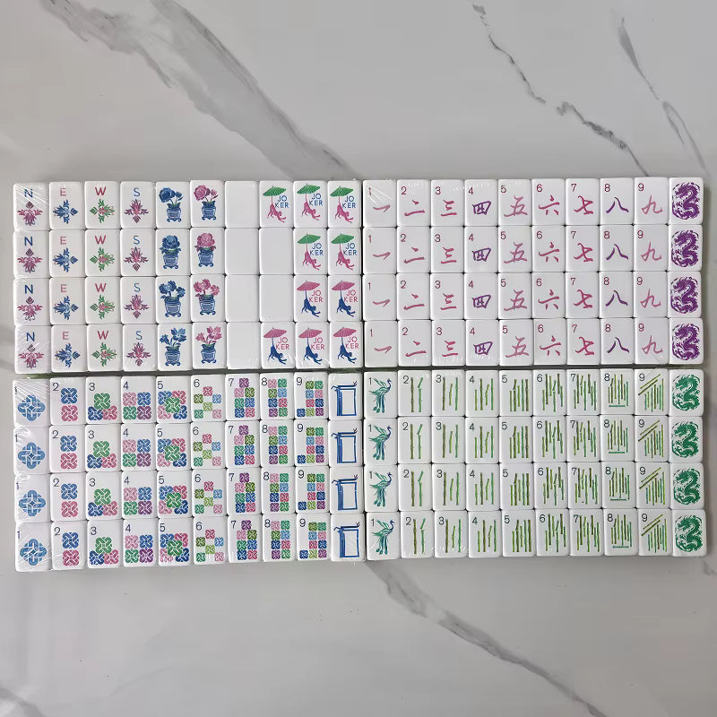 Serene Green American Mahjong Tile Set