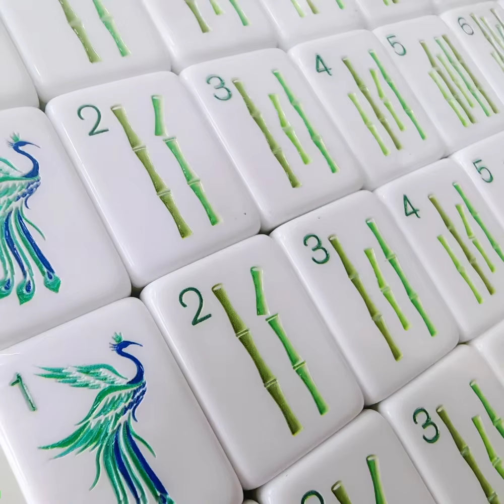 Serene Green American Mahjong Tile Set
