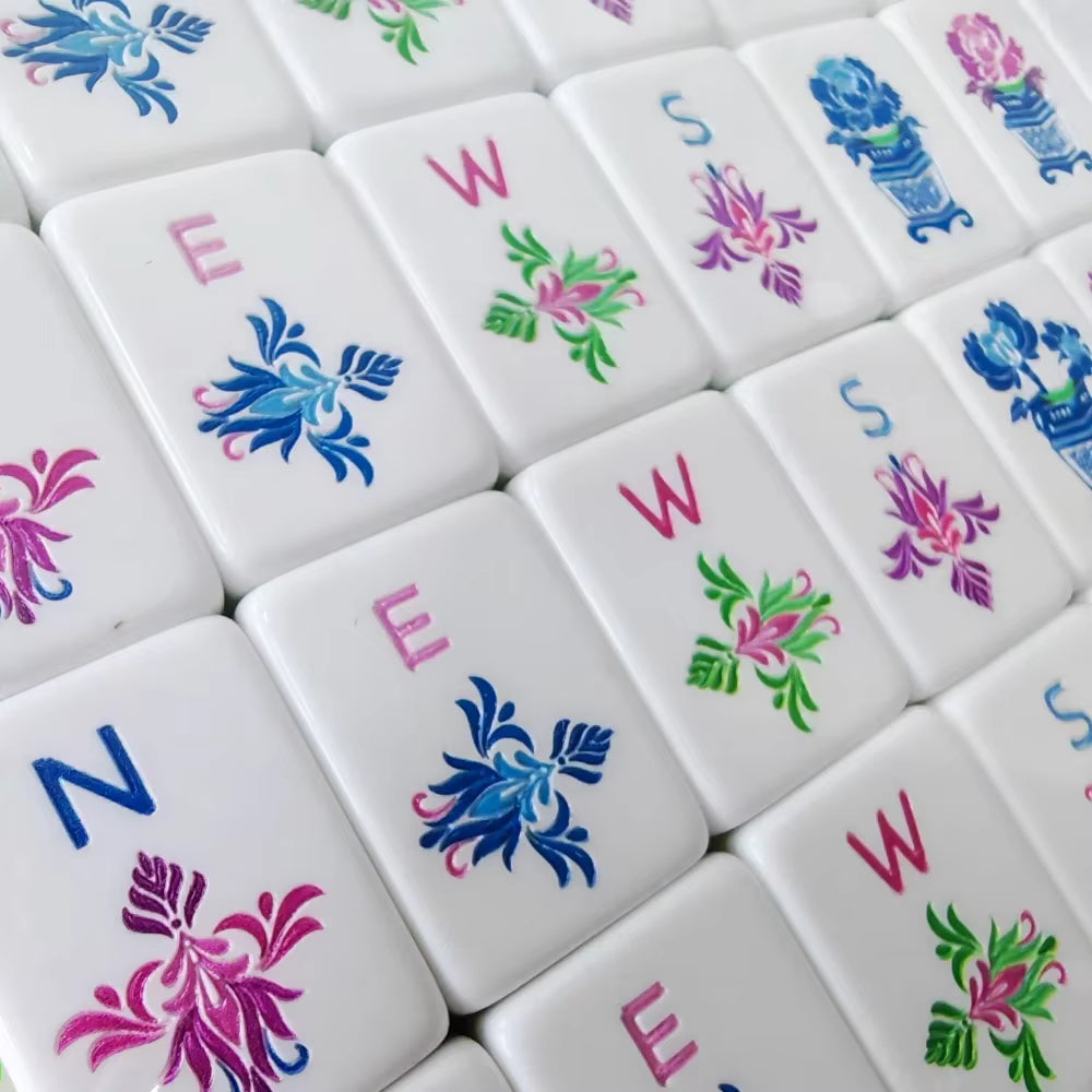 Serene Green American Mahjong Tile Set