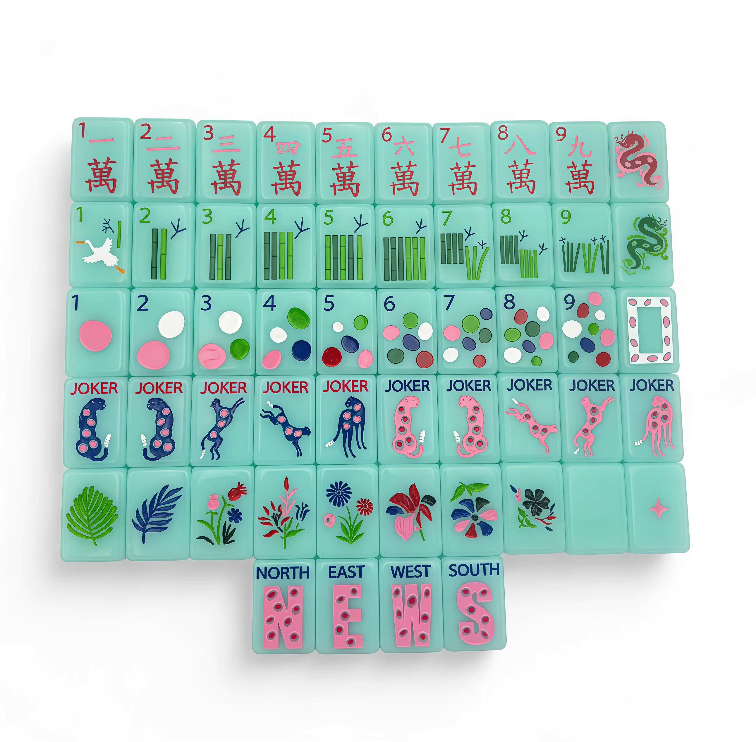 Dot to Dot  American Mahjong Tiles