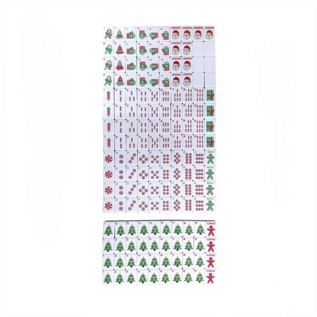 Christmas American Mahjong Tiles