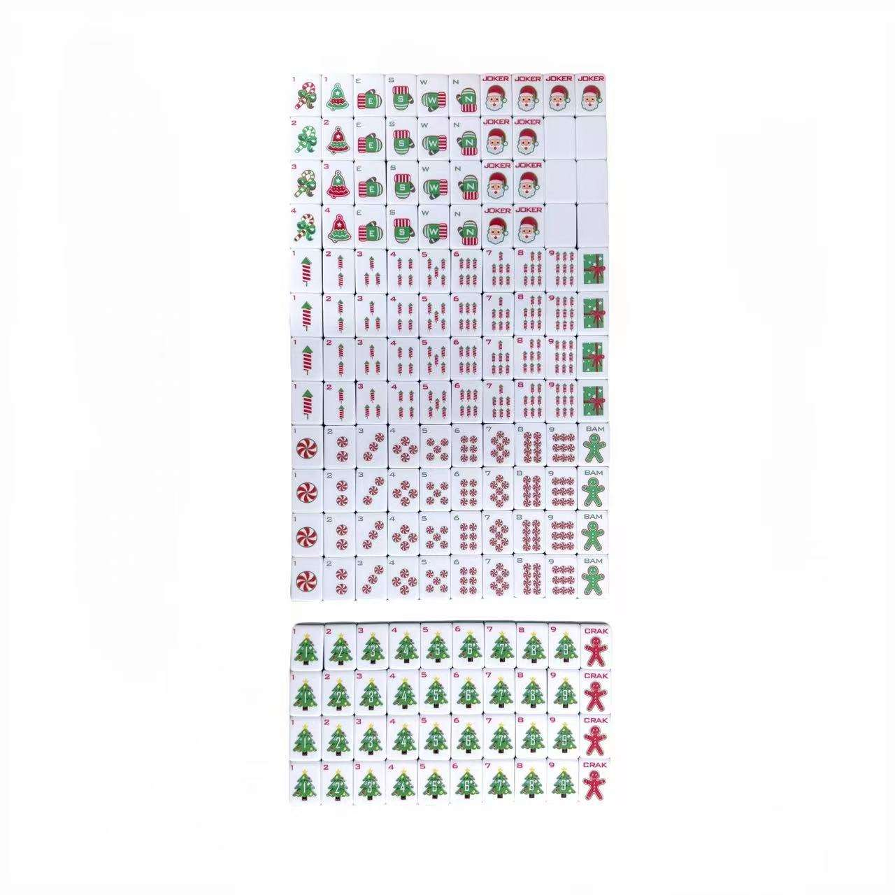 Christmas American Mahjong Tiles