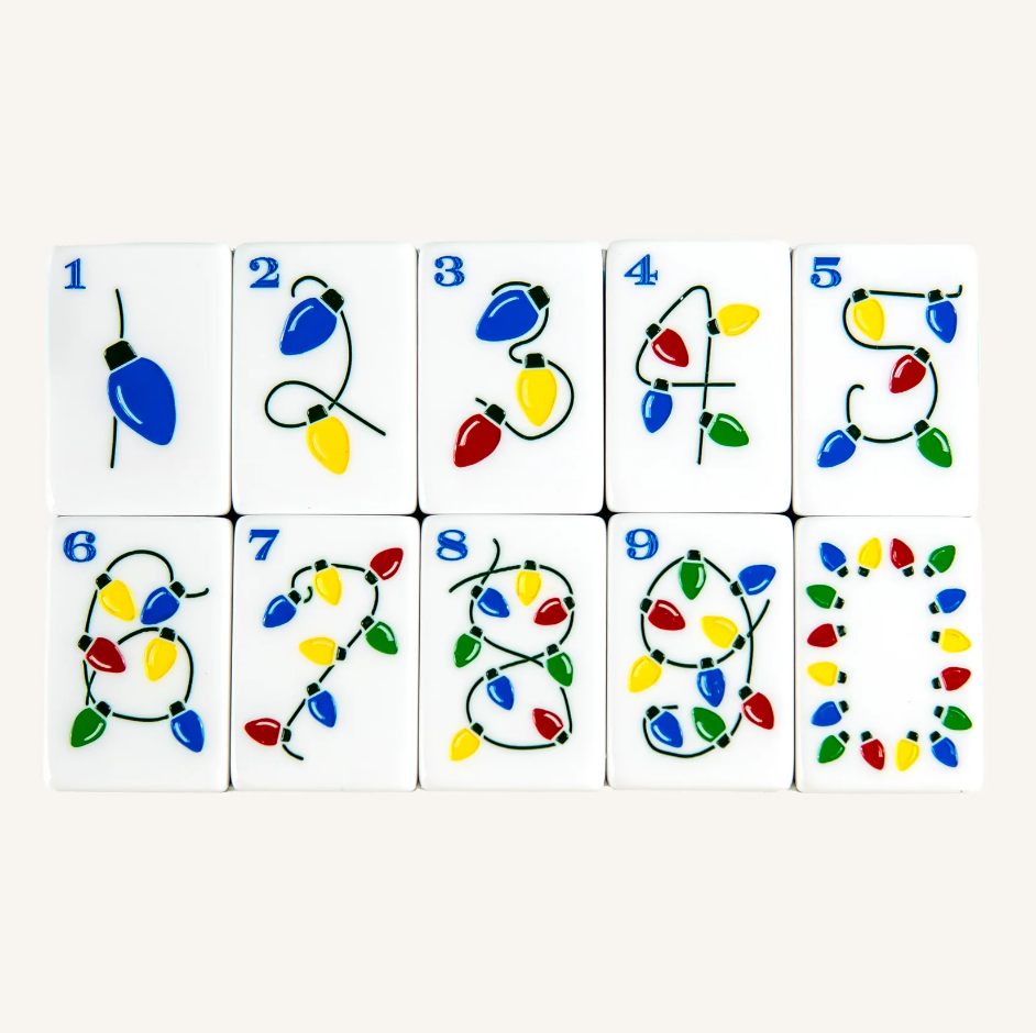 Christmas Light Show Mahjong Tiles