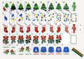 Christmas Light Show Mahjong Tiles