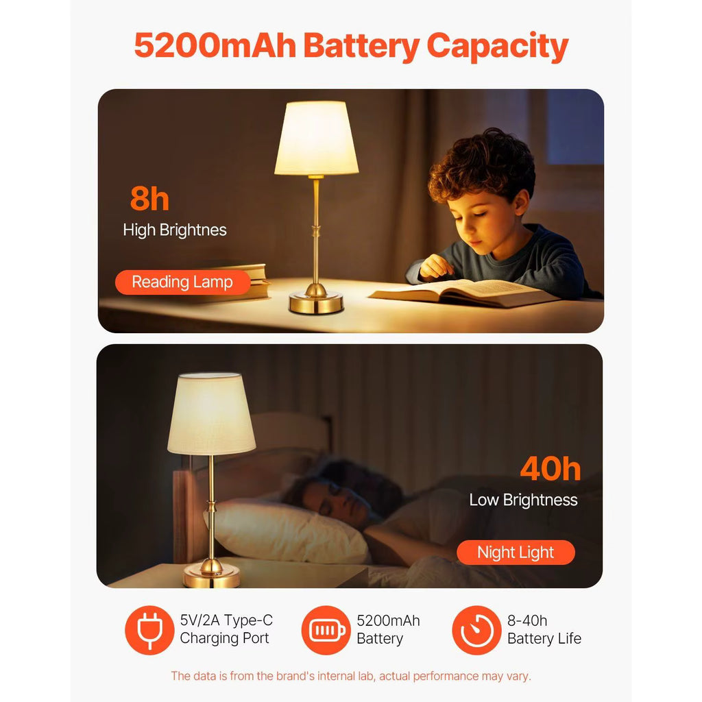 Cordless Rechargeable Table Lamp for your Mahjong Table