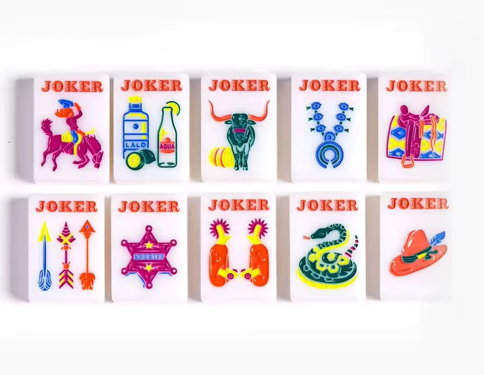 Cowboy Up American Mahjong Tiles