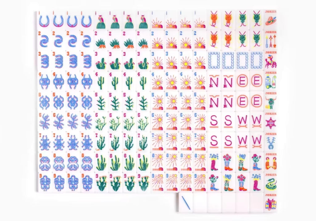 Cowboy Up American Mahjong Tiles