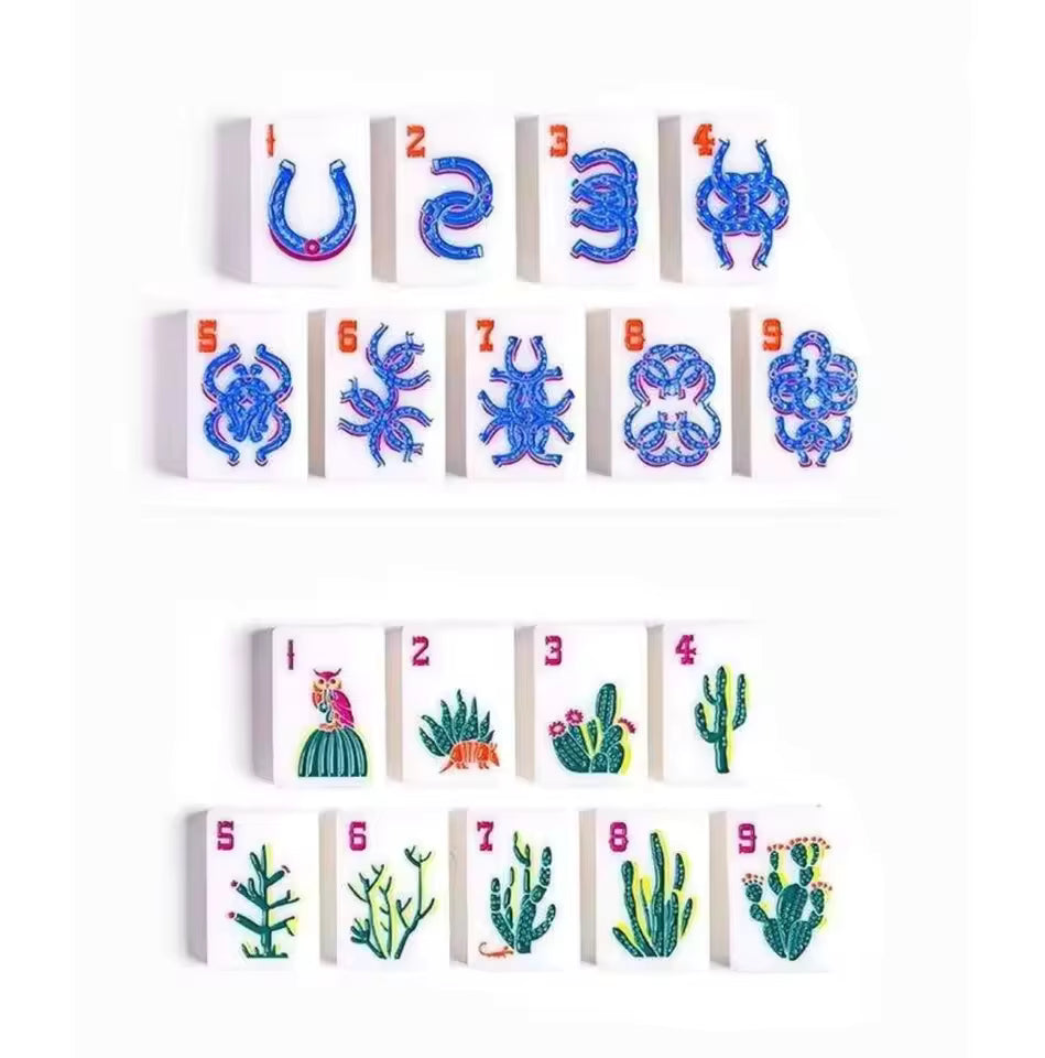 Cowboy Up American Mahjong Tiles