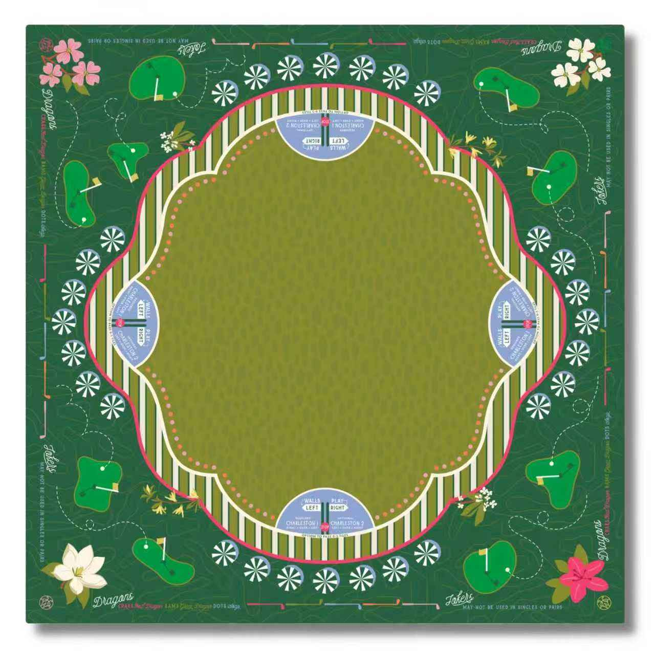 Golf American Mahjong Table Mat