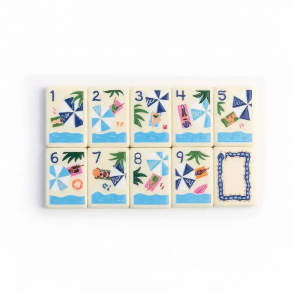 Fruit and Flowers American Mahjong Tile Set