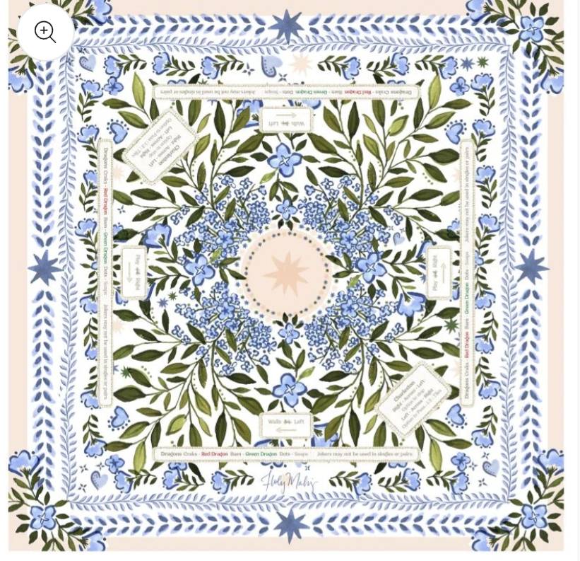 Forget Me Not Mahjong Table Mat
