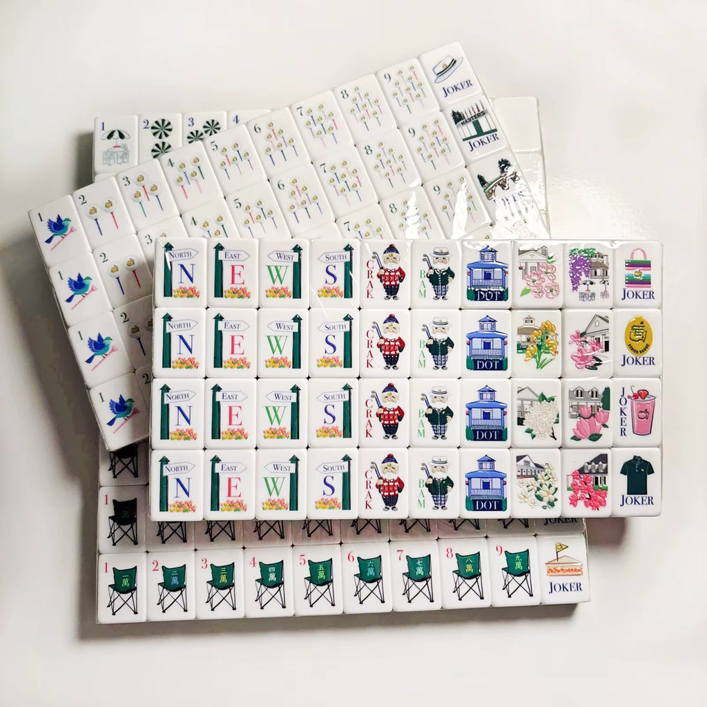 One Bam Birdies American Mahjong Tiles