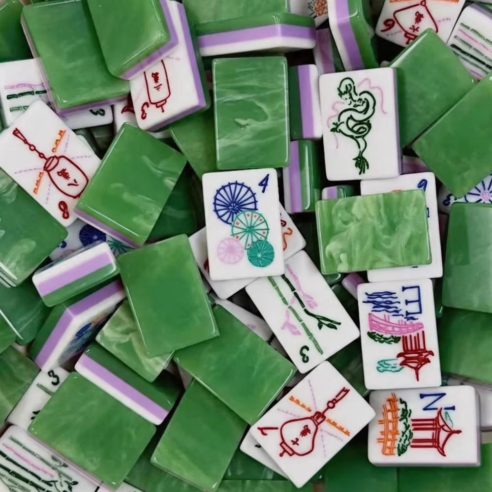 Jade- Lilac American Mahjong Tile Set