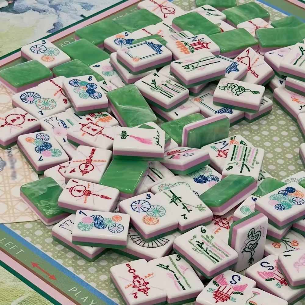 Jade- Lilac American Mahjong Tile Set