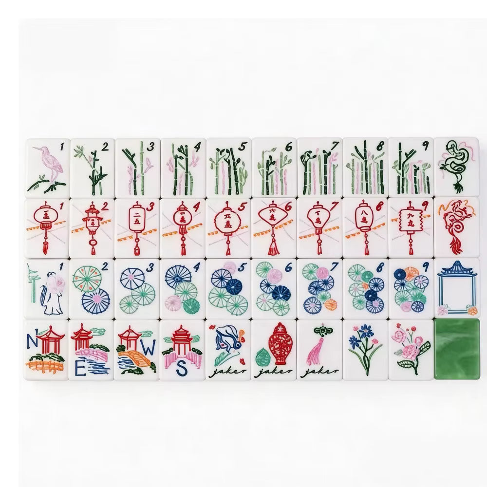Jade- Lilac American Mahjong Tile Set